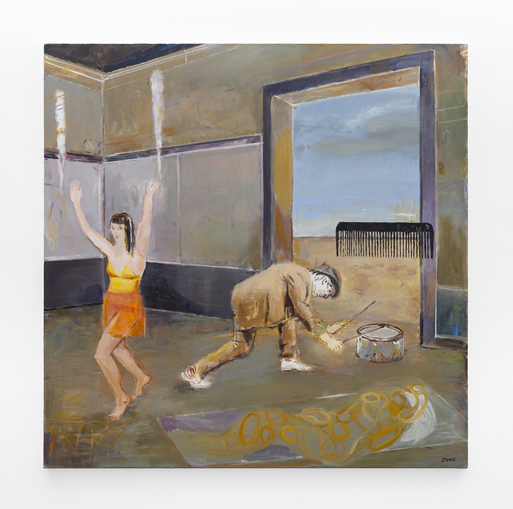 Drum 2021, Acrylic on Canvas, 160 x 160 cm