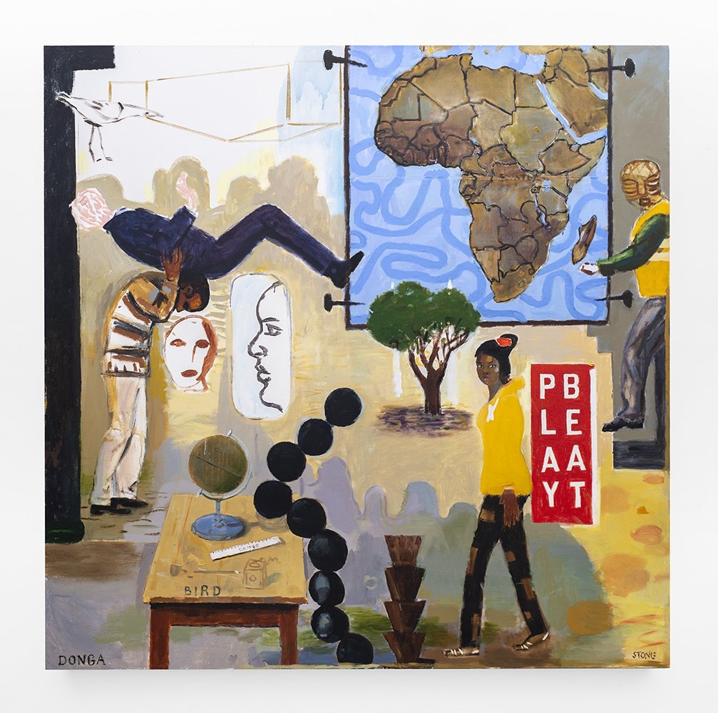 Play Beat 2021, Acrylic on Canvas, 190 x 190 cm