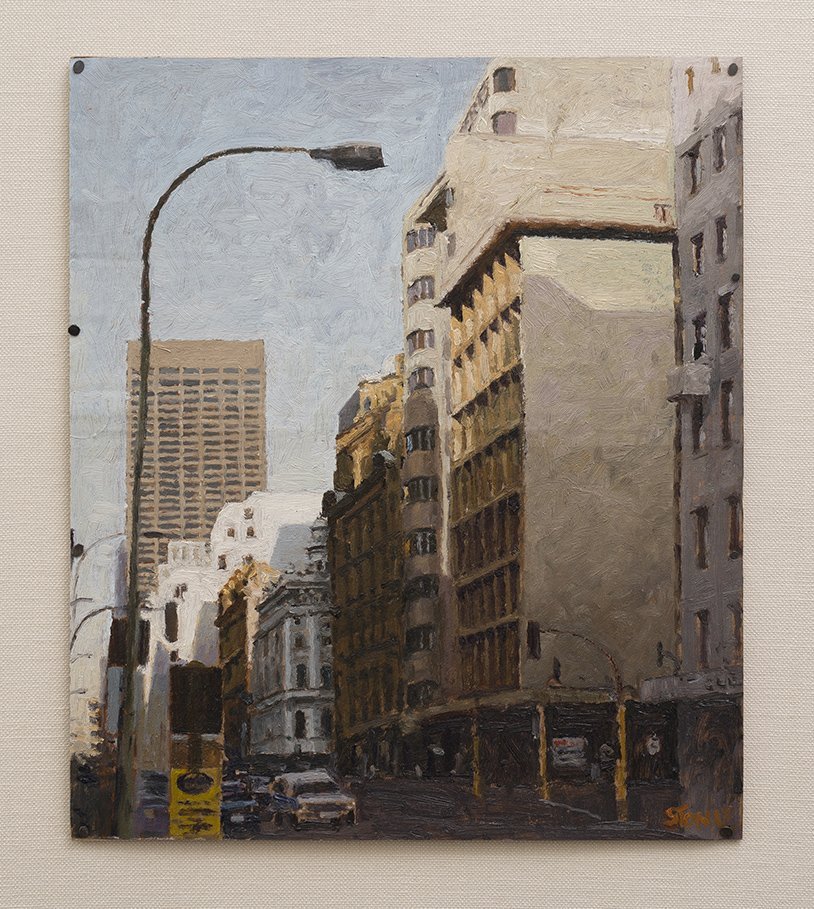 Commissioner Street 2016, Oil on Cardboard, 37 x 32 cm