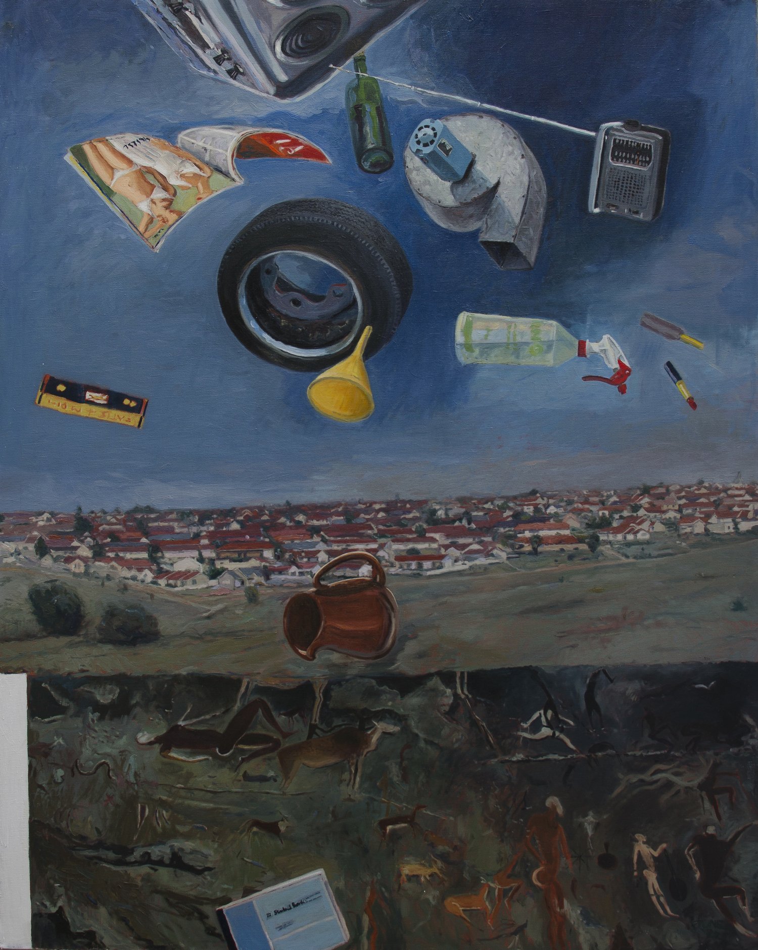 Domestic Rain 1982, Oil on Canvas, 150 x 120 cm