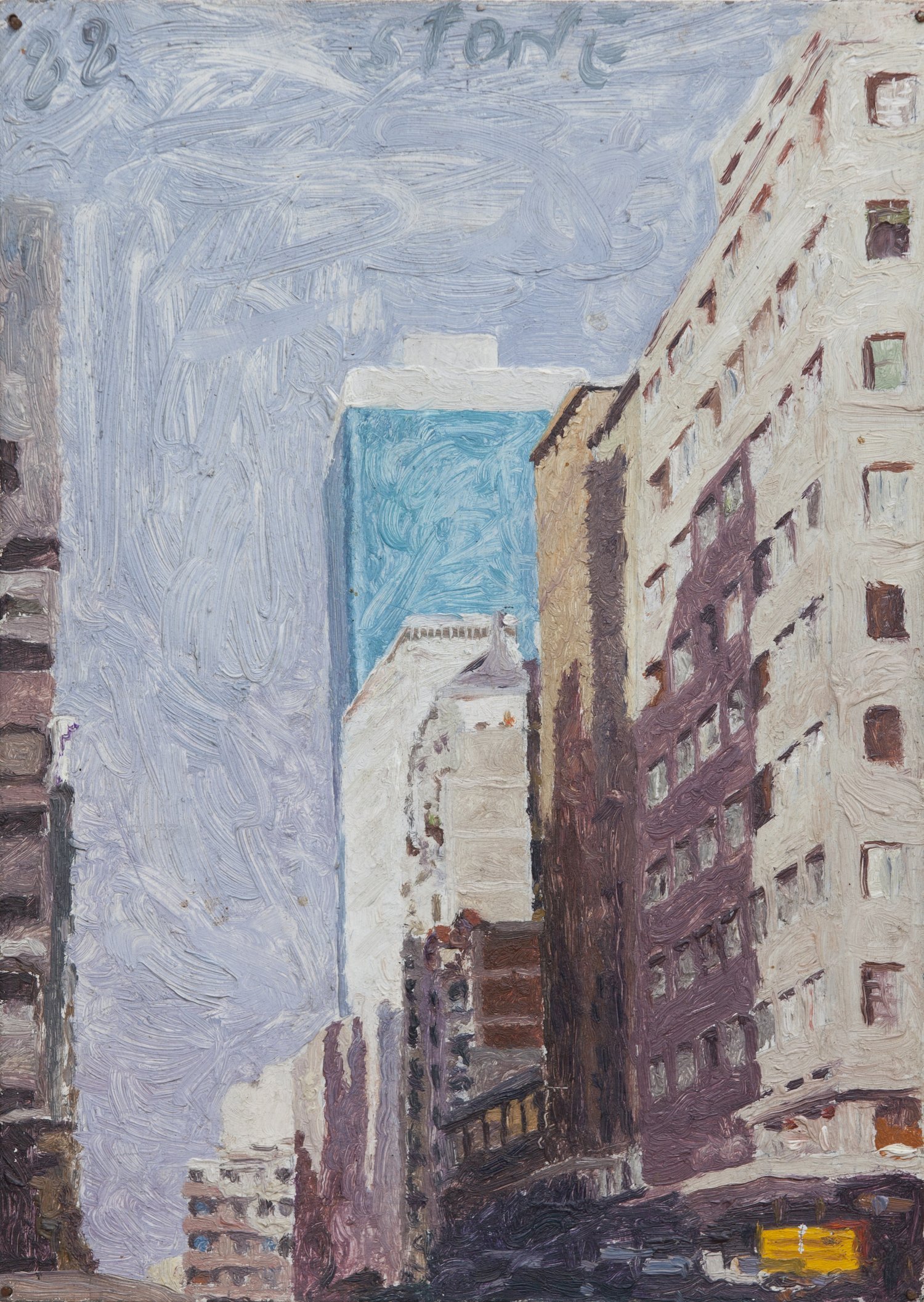 Beaker 1988, Oil on Zin, 15 x 8 cm