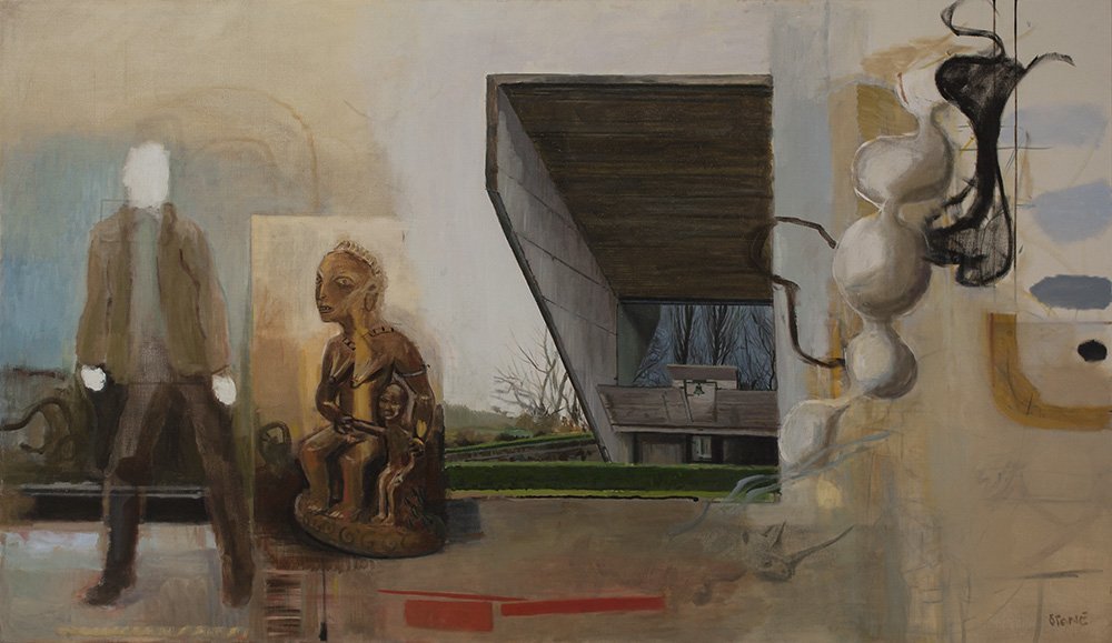 Loss of Thought 2014, Oil on Canvas, 106 x 183.5 cm
