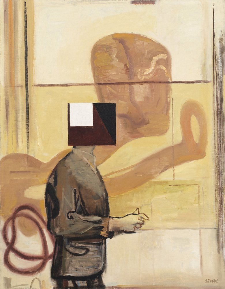 Not Myself 2014, Oil on Linen on Board, 100 x 78 cm