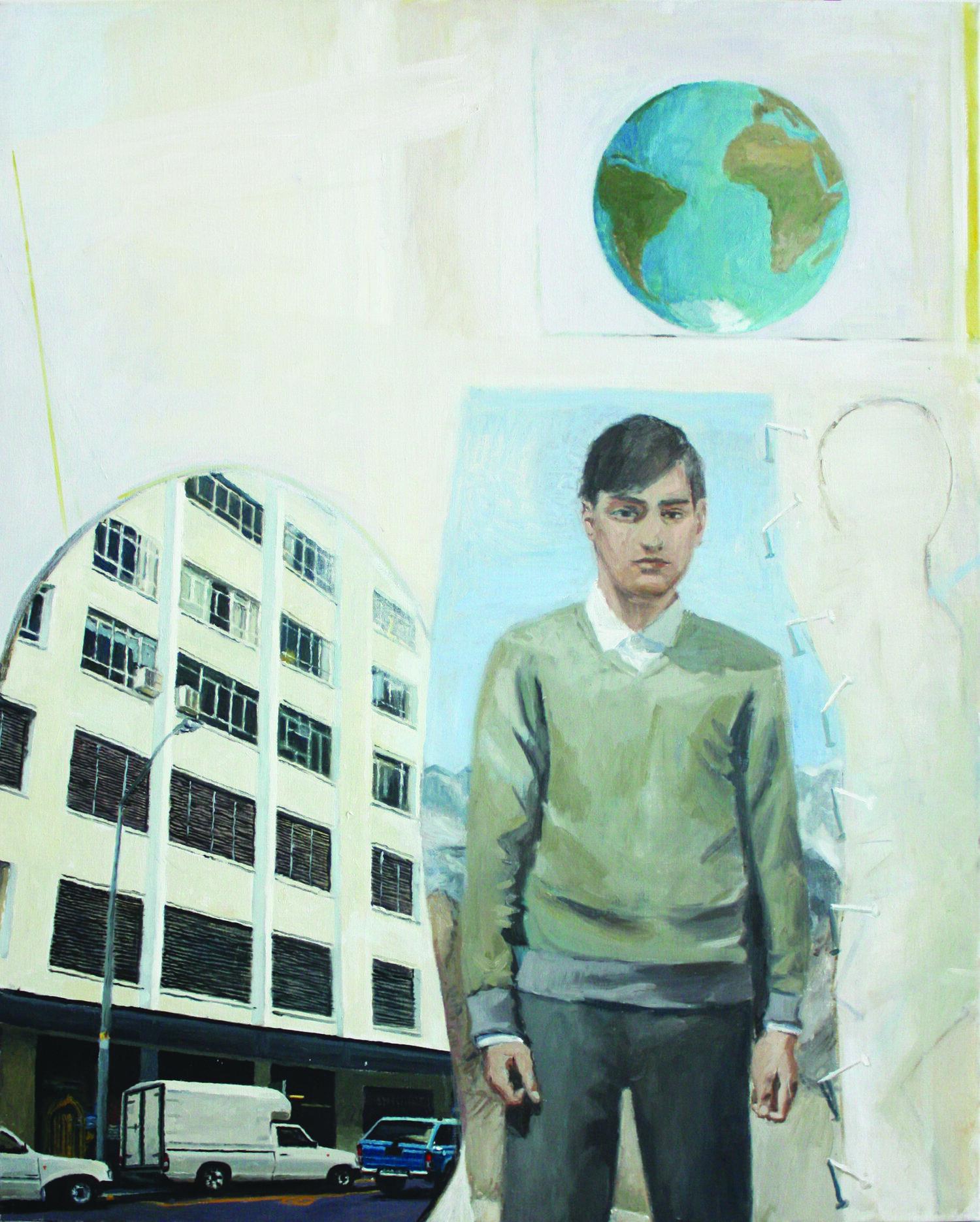 Scandanavian Man 2011, Oil on Canvas, 117 x 94 cm