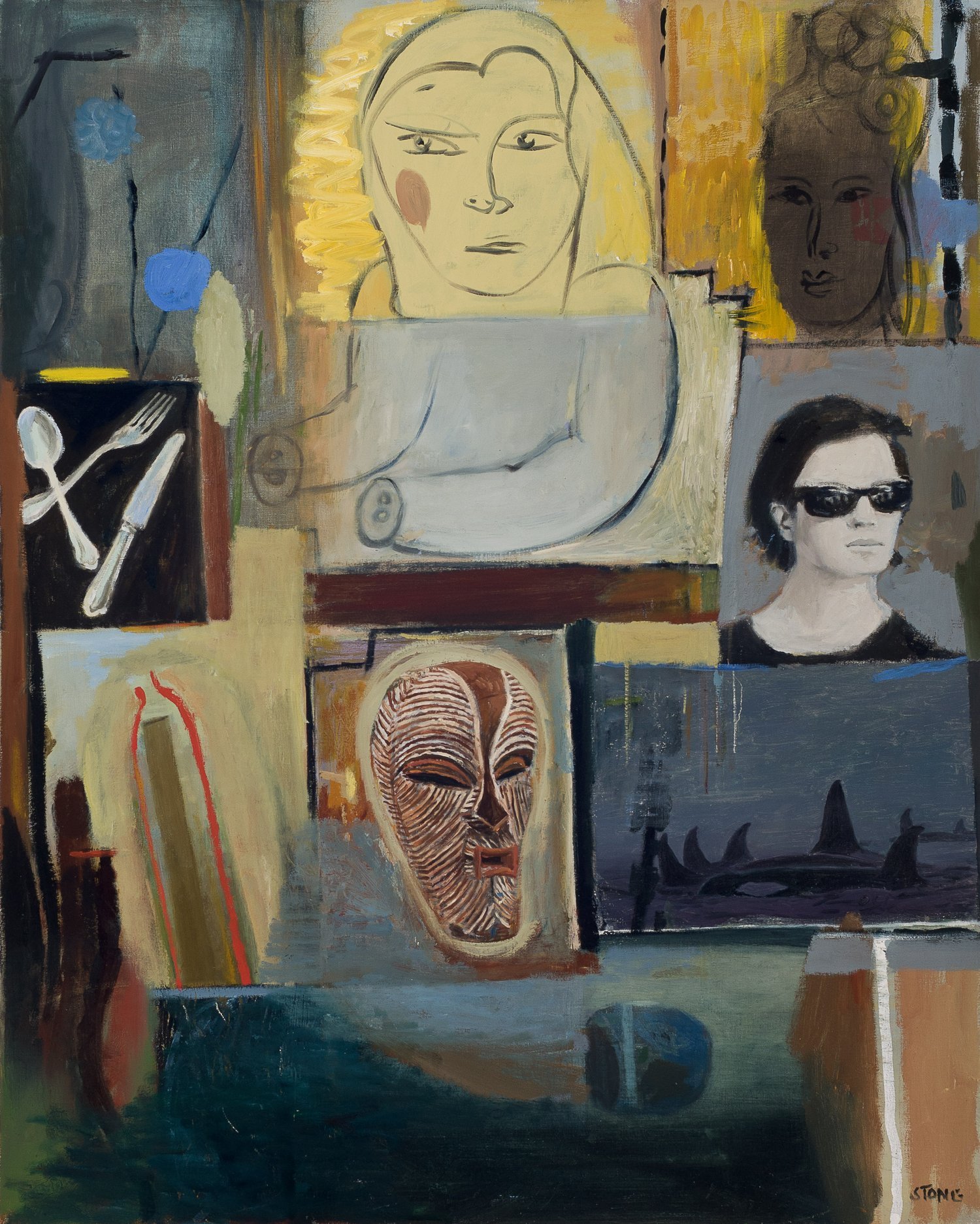 Shut the Door 2011, Oil on Canvas, 117 x 94 cm