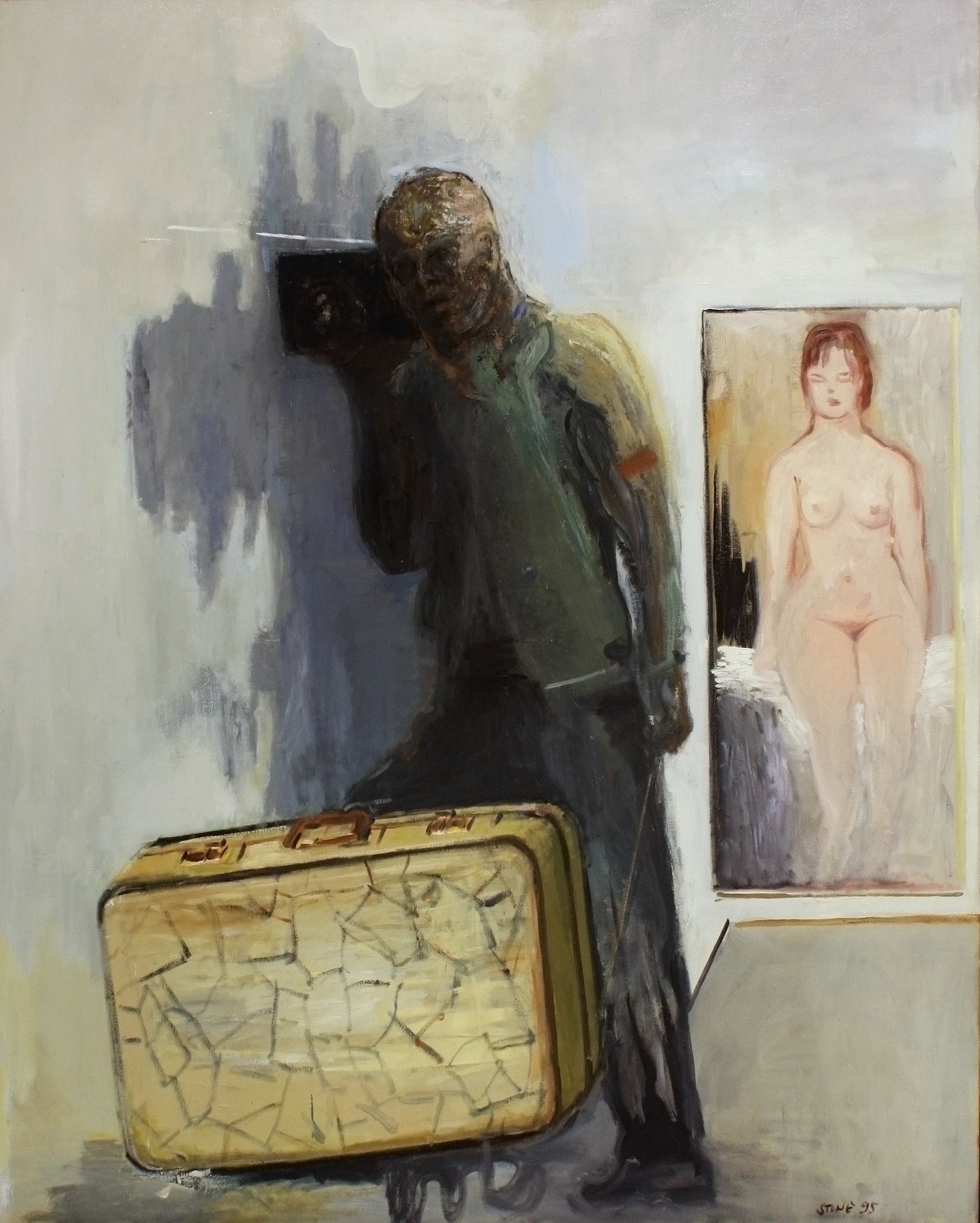 Conservation 1995, Oil on Metal, 116 x 93 cm