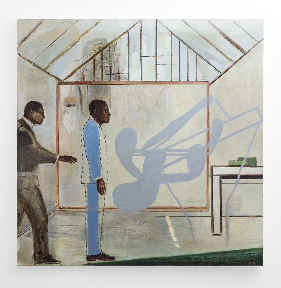 The Paper House 2017, Oil on Canvas, 190 x 190 cm