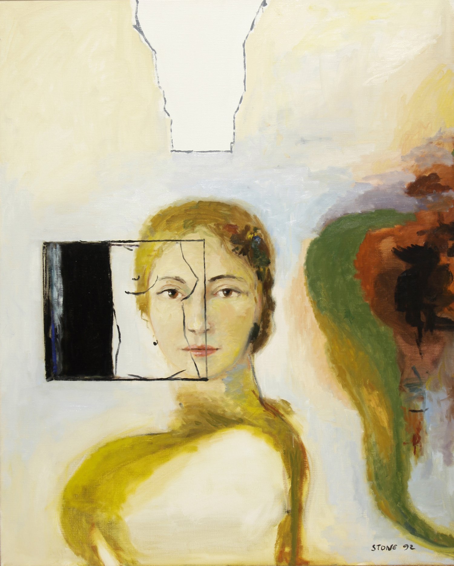 City Girl 1992, Oil on Canvas, 114 x 92 cm
