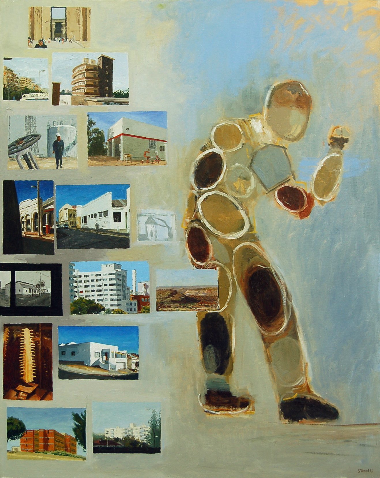 Oval Man 2009, Oil on Canvas, 117 x 92 cm