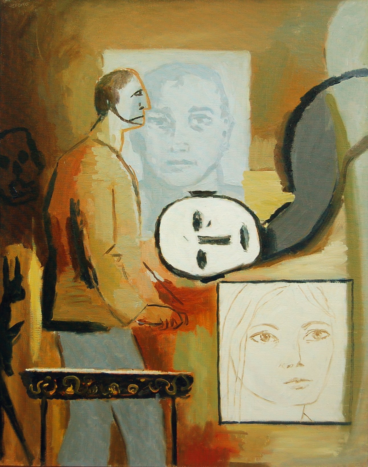 The Flamingo Case 2010, Oil on Canvas, 116.5 x 93 cm