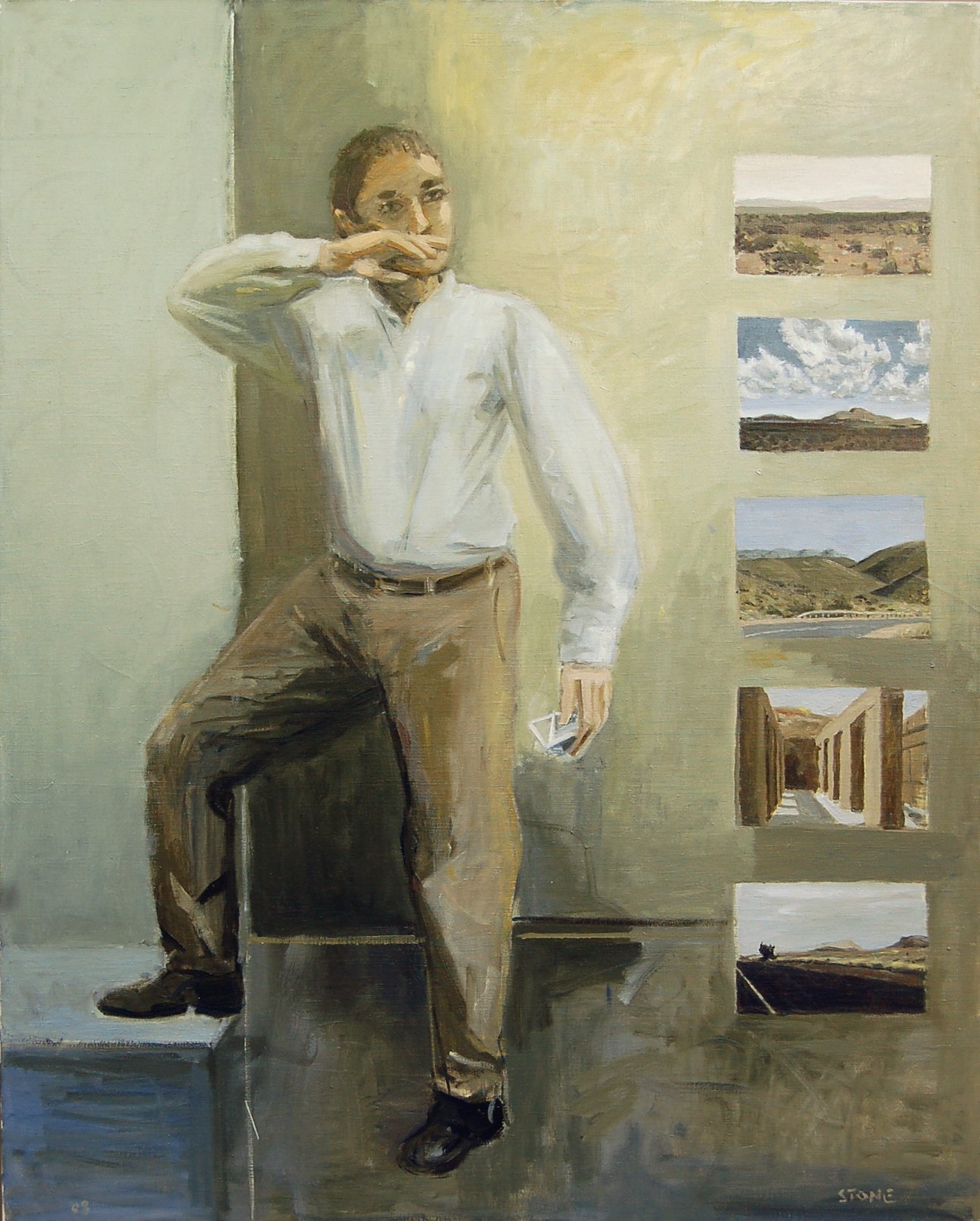 The Painter 2010, Oil on Canvas, 117.5 x 93 cm